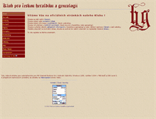 Tablet Screenshot of heraldica.cz
